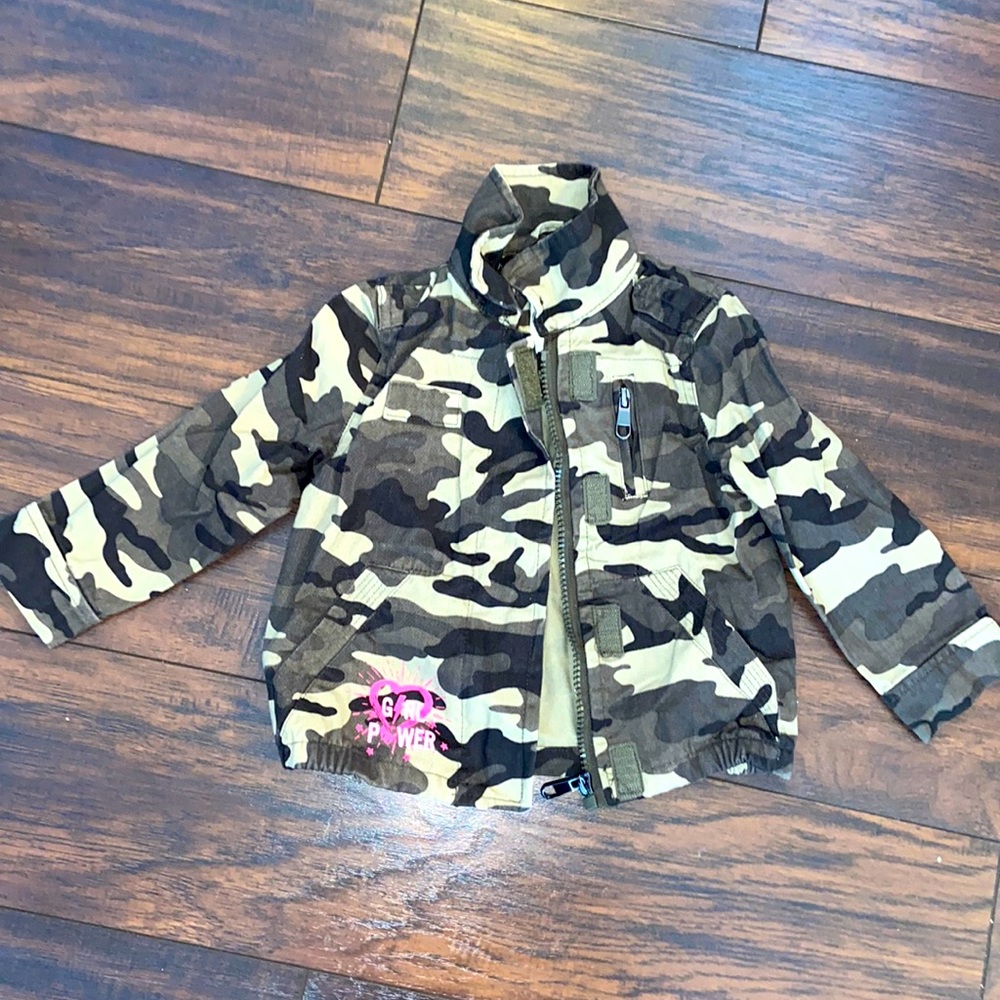 Jessica Simpson girls camouflage jacket